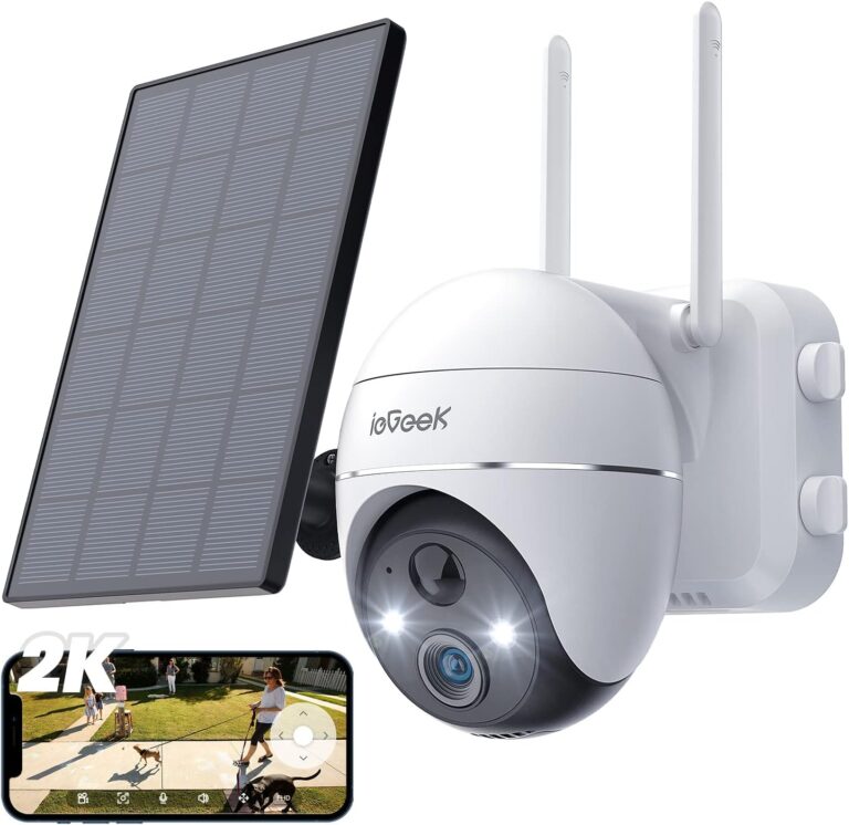 2K Upgrade) ieGeek Caméra Surveillance WiFi Extérieure Caméra IP