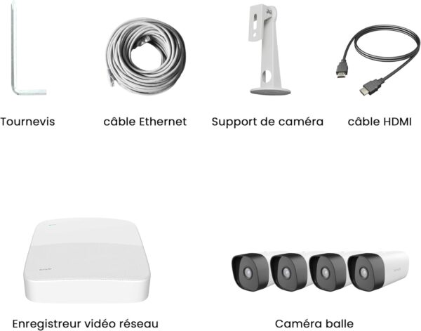 Caméra de surveillance Tenda K4P-4TR utilisant la détection de mouvement AI pour identifier une activité suspecte dans un magasin de bijoux.