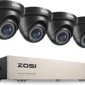 présentation du kit de 4 caméras de surveillance intérieure pour magasin