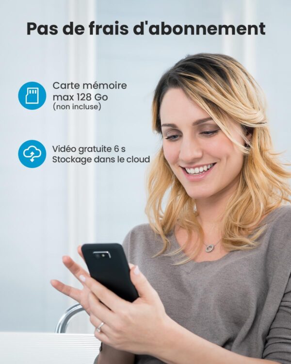 IeGeek Sonnette sans Fil avec Camera 2K Extérieur – Image 8